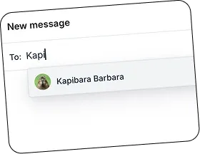 Wiadomość do Kapibary Barbary