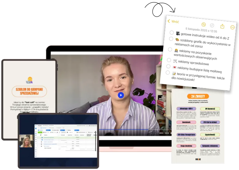 Materiały Adsy&Chill: lekcje wideo, szablony reklam i lista kontrolna