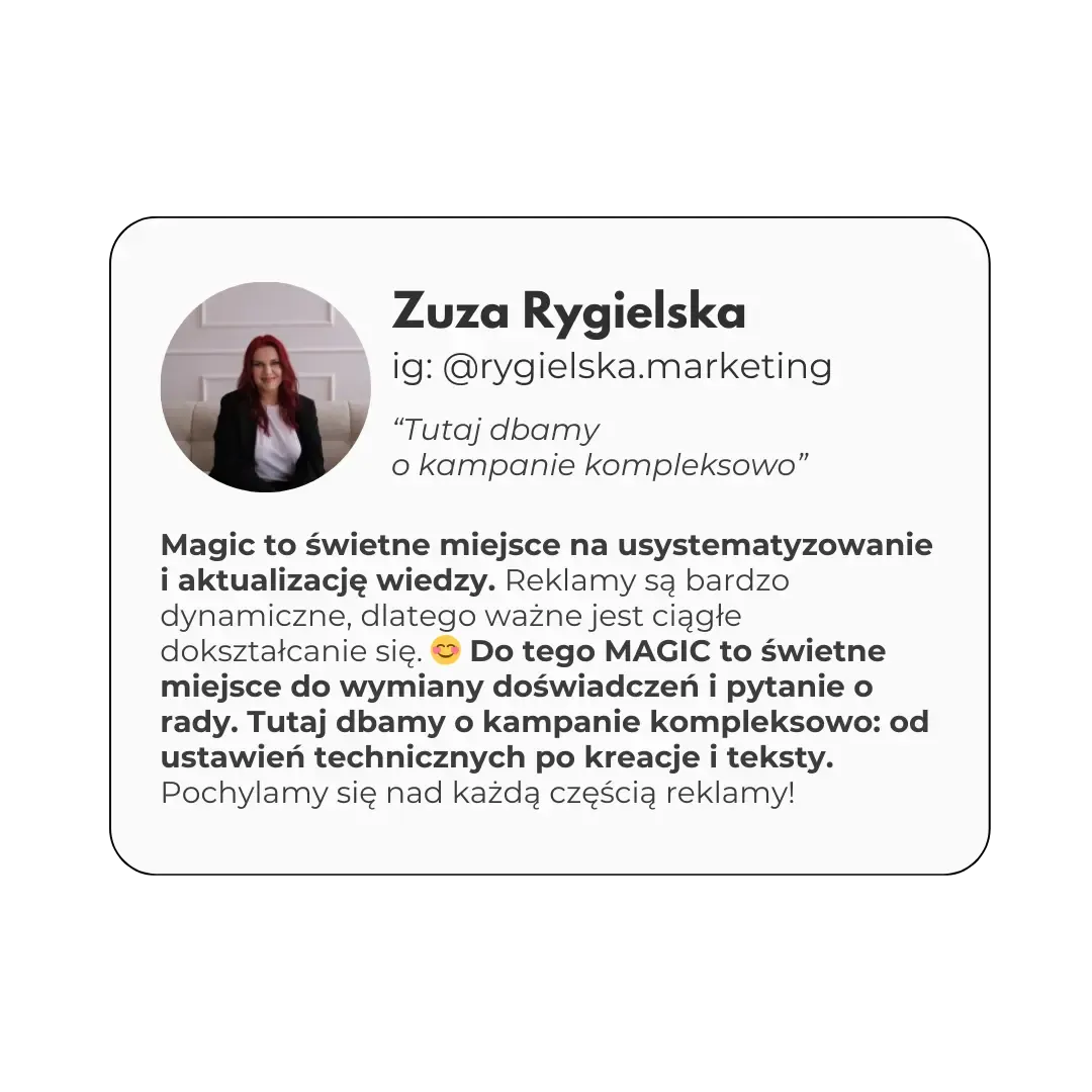 Opinia o społeczności MAGIC
