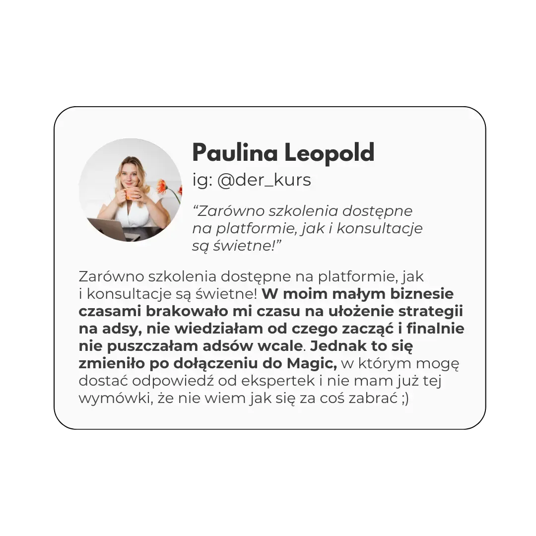 Opinia o społeczności MAGIC