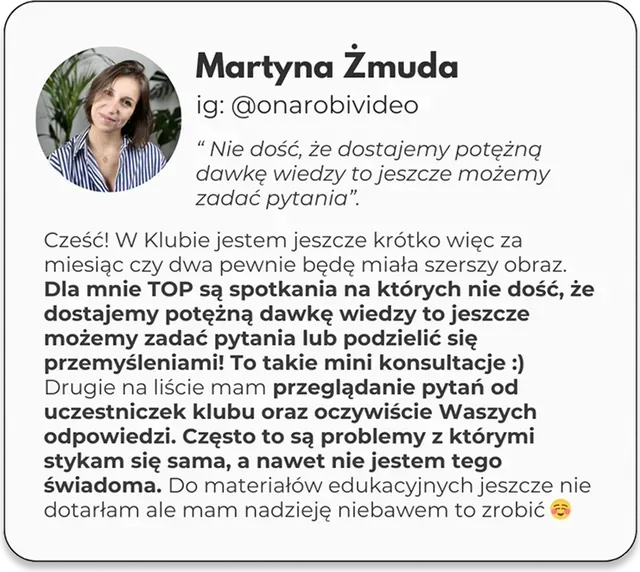 Opinia Martyny Żmudy: dostajemy potężną dawkę wiedzy i możemy zadać pytania